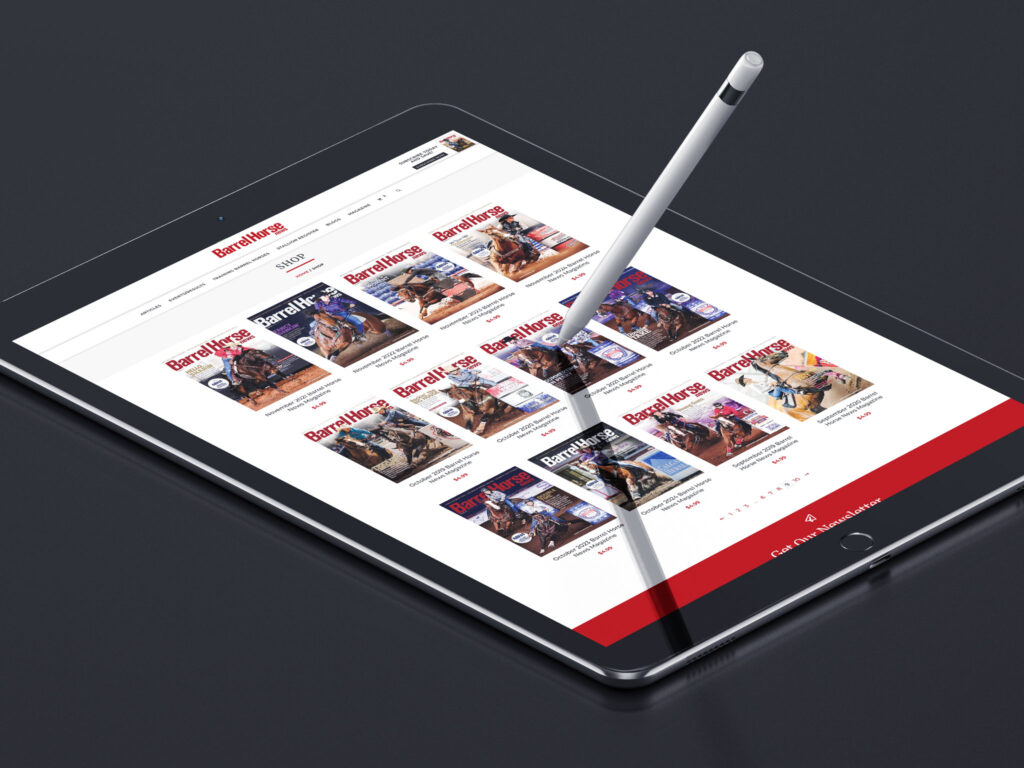 Barrel Horse News Shop on iPad